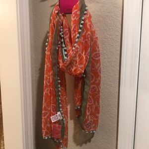NWT Adorable, colorful summer scarf